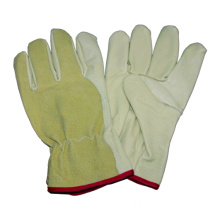 Beige Pig Grain Safety Work Glove, Driving Glove